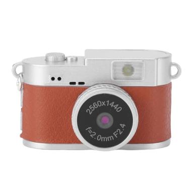 Imagem de VBESTLIFE Câmera de Chaveiro de 2 MP, Pequena Câmera Digital retrô 2K Com Tela Colorida de 1,47 Polegadas, Grande Angular de 160 °, Luz de Preenchimento LED Integrada, Com 4 Filtros (Marrom)