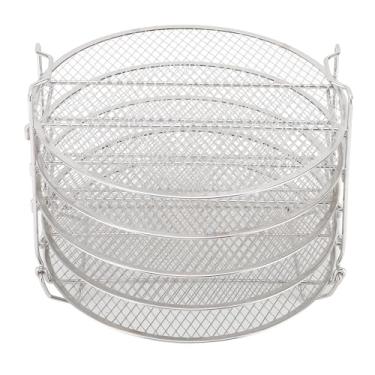 Imagem de Jiawu Rack Desidratador Suporte de Aço Inoxidável Fácil Desidratação para Foodi 6.5qt 8qt Ferramenta de Cozinha que Economiza Espaço