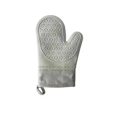 Imagem de Luvas de Cozinha para Forno, Com Revestimento de Silicone, Adequadas para Uso em Fornos e FogõEs(1peça Cinza)