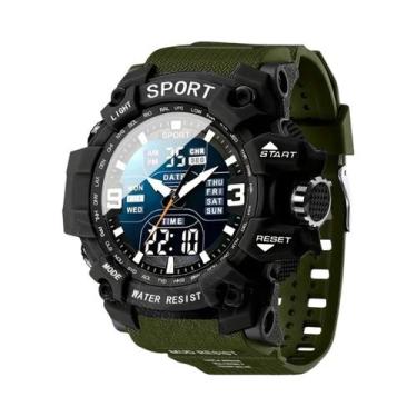 Imagem de Relógio Esportivo Tático Unissex Com Grande Mostrador, À Prova d'Água,