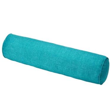 Imagem de SPXMQSS Almofada longa almofada cervical e pescoço almofadas cervicais para dormir redondo almofada ergonómica almofada dormir de lado Lake Blue 20 x 90 cm