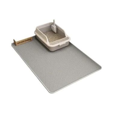 Imagem de Tapete Para Caixa De Areia Para Gatos Extra Grande, Dupla Camada, Anti