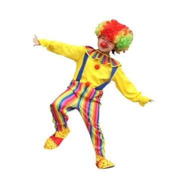 Imagem de Fantasia De Palhaço Para Crianças, Macacão Para Carnaval, Circo E Fest