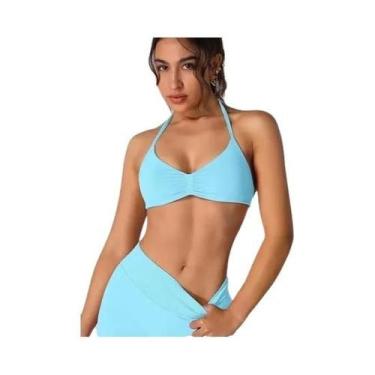 Imagem de Sutiã Esportivo Sem Costura Para Mulheres, Ideal Para Yoga E Corrida -