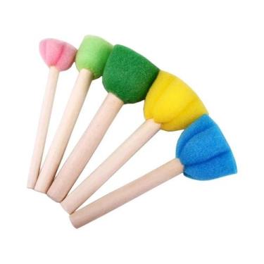 Imagem de Conjunto De Ferramentas Para Pintura Em Aquarela: Esponja, Pincel, Rol