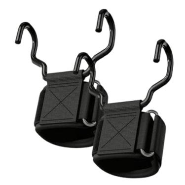 Imagem de menolana Conjunto de 2 ganchos para levantamento de peso, ideais para academia, exercícios e musculação.