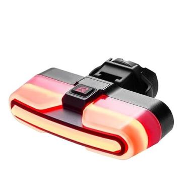 Imagem de TIOYW REX01 Lanterna traseira inteligente com sensor de freio 500 mAh, bateria de 5 modos de luz, recarregável por USB-C, IPX6, à prova d'água, luz traseira de bicicleta com controle remoto sem fio