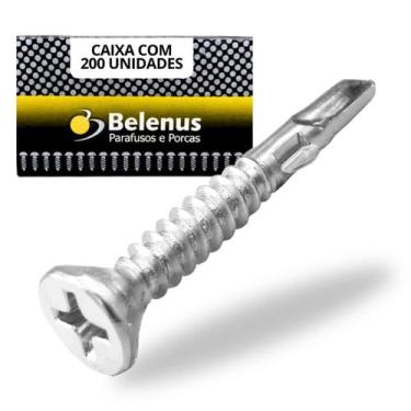Imagem de 100 parafuso drywall cab chata philips 5.5x76 org. metalico - DWCHBRAE