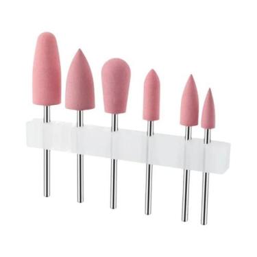 Imagem de Kit De Brocas Para Unhas Em Gel De Morango 6PCS, Ferramentas Elétricas