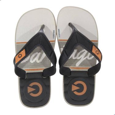Imagem de Chinelo Infantil Cartago 10808 Dakar Cinza/Preto/Bege
