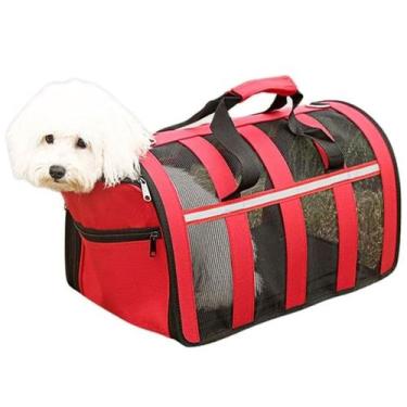 Imagem de Bolsa Transporte Pet Gato Cachorro Caes Animais Estimaçao Passeio Viag