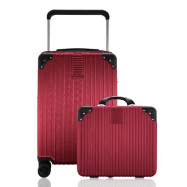 Imagem de Kit Mala Rígida 360 Bordo com TSA mais Frasqueira - Gladiador Wide E1,