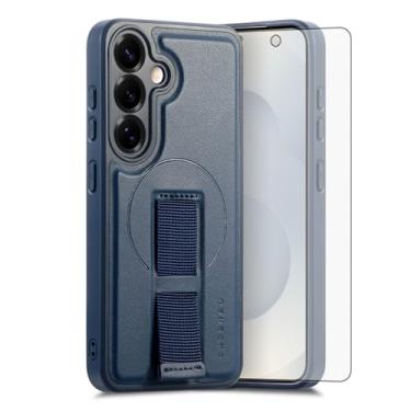 Imagem de Capa de celular para Samsung Galaxy S24 Plus/S25 Plus S24+ S25+ 5G com protetor de tela magnético, alça Wrise, suporte rígido de carregamento sem fio S24Plus 24S + S 24 24+ S25Plus 25S 25+ SM-S936U