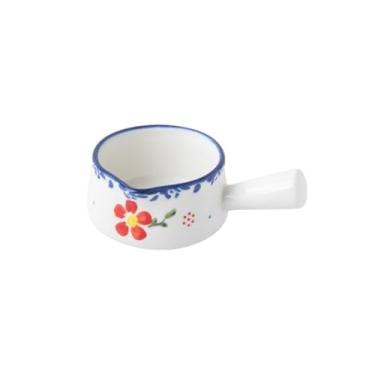 Imagem de Molho de cerâmica para molho de 50 ml com cabo suave, perfeito para molho de salada, caldo, creme, jarro de leite e leite (azul claro)