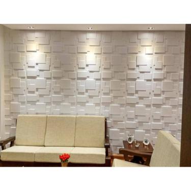 Imagem de Revestimentos 3D Placas De Pvc Decorativas 50Cmx50Cm Luxo