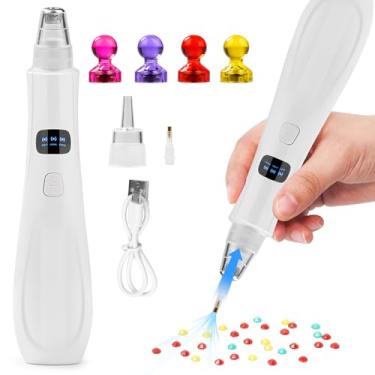 Imagem de Caneta elétrica de pintura de diamante com tecnologia de vácuo, com 2 pontas substituíveis, caneta de pintura de arte recarregável, perfeita para brocas 3D, portátil e durável, presente para amantes