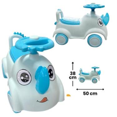 Imagem de Andador para Bebê Rinoceronte Azul com Volante - UNIART