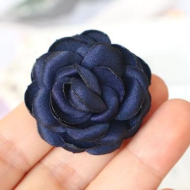 Imagem de 10 peças/lote flor de chiffon rosa preta cinza para convite de casamento flores artificiais para decoração de vestidos, 1