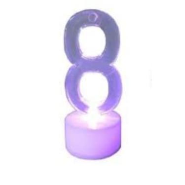 Imagem de Vela De Led De Número Pisca Para Decoração De Aniversário(8)