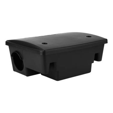 Imagem de Armadilha compacta para ratos e camundongos uso interno com caixa de isca trava plástica animais estimação aves adequada em residências hospitais hoté