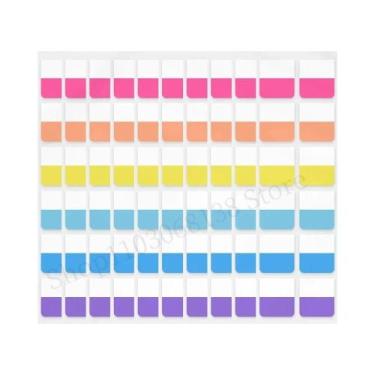 Imagem de Etiquetas Adesivas De Cores Claras 240pcs 3 Tamanhos 6 Cores Escrevíve