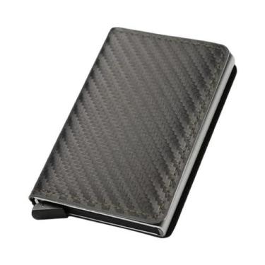 Imagem de Porta-cartões De Crédito RFID Slim Para Homens E Mulheres, Carteira Mi