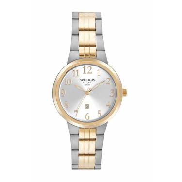 Imagem de Relógio Seculus Feminino Ref:44137lpsvba2 Casual Aço Bicolor
