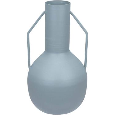 Imagem de Vaso Decorativo Enfeite Casa Aparador Garrafa Home&co Metal 20x11x11cm Cinza