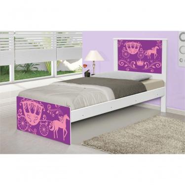 Imagem de Cama Solteiro Adesivada Carruagem Princesa