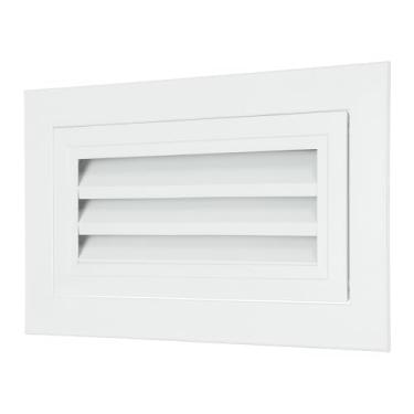 Imagem de PATIKIL Ventilação de empena de alumínio de 15 cm x 30 cm, 1 peça de grade de retorno com filtro de tela de malha porta removível para parede lateral piso sótão galpão sistema HVAC, branco