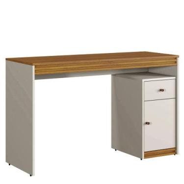 Imagem de Escrivaninha Madrid Mavaular, Off White/Naturale