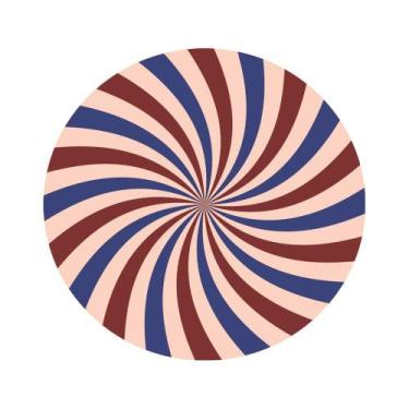 Imagem de Painel De Tecido Sublimado Redondo Circo Vintage C/Elástico - Fabrika 