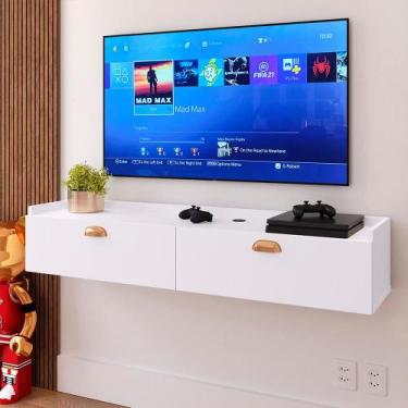 Imagem de Rack Suspenso 1.20 Home Decor Tv 42 " Bancada Flutuante 2 Porta Puxado