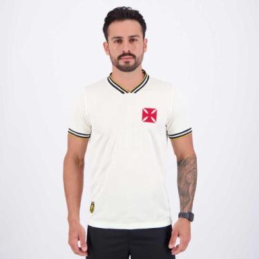 Imagem de Camisa Vasco 1974 Jacquard Off White - Retromania, G