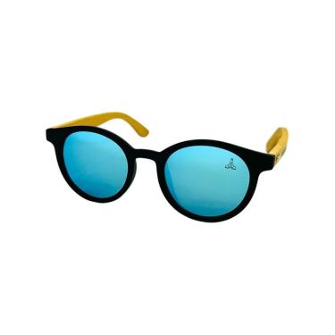 Imagem de ÓCULOS DE SOL POLARIZADOMADEIRA REDONDO UNISSEX PRAIA WOODEN POW GRATIDÃO-Unissex