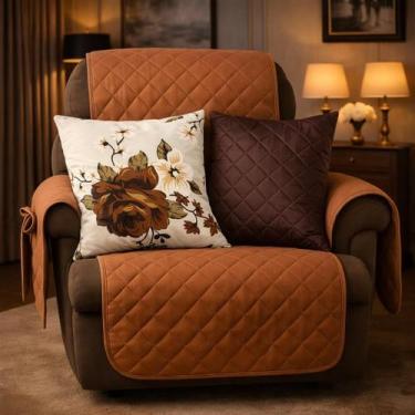 Imagem de Protetor para poltrona retrátil Matelado 1 Lugar - Lucelia bordados