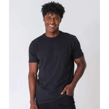 Imagem de Camiseta Masculina Estampa Frontal Gangster Preto-91024, Preto, G