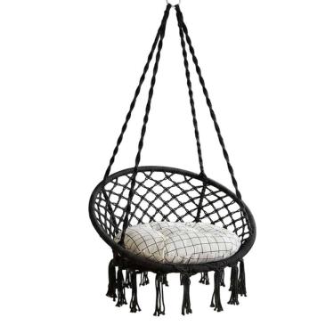 Imagem de Cadeira Rede Balanço Almofada Confortavel Teto Varanda Decoraçao Sacada Area Lazer