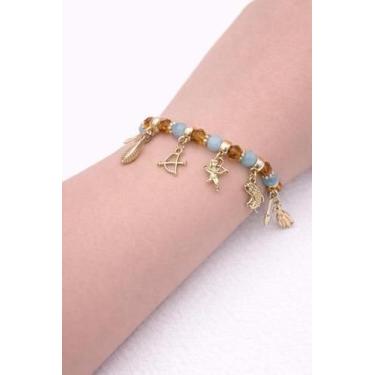 Imagem de Pulseira Orixá Logun Edé  Equilíbrio  Alegria  Proteção - Estrela Magi