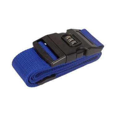 Imagem de Cinta De Bagagem Ajustável Aprovada Pela TSA Com Trava Para Malas E Ac