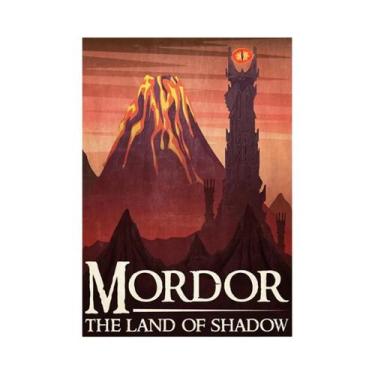 Imagem de Pôster Vintage Do Senhor Dos Anéis, Impressão Em Tela, Arte De Parede 