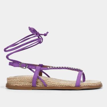 Imagem de Papete Shoestock Brilho Amarração, Roxo, 36