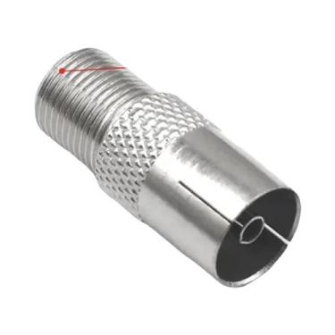Imagem de Adaptador RF Coaxial PAL DVB-T Macho Para IEC Fêmea Com Terminal De Fi