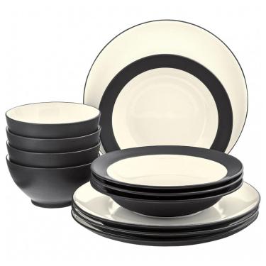 Imagem de Aparelho de Jantar, Elegância e Sofisticação para Sua Mesa com 12 Peças, Formato Redond...