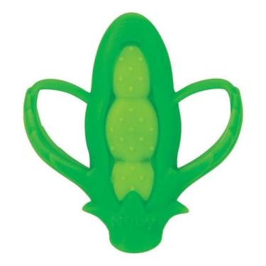 Imagem de Mordedor Silicone Nuby Macio Legumes Alívio Desconforto Cores Variadas