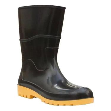 Imagem de Bota Borracha Galocha Workflex Impermeavel Macia N 34 Ao 43, Preto, 41
