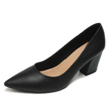 Imagem de Scarpin Usaflex Salto Bloco Z7614