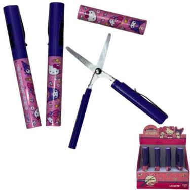 Imagem de Tesoura escolar slim hello kitty e amigos - leo&leo