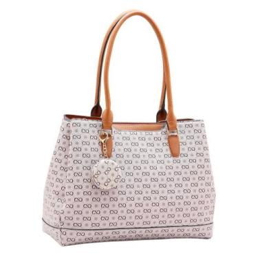 Imagem de Bolsa Feminina Chenson Monograma Elegance 3485405 Grande Com 3 Compart