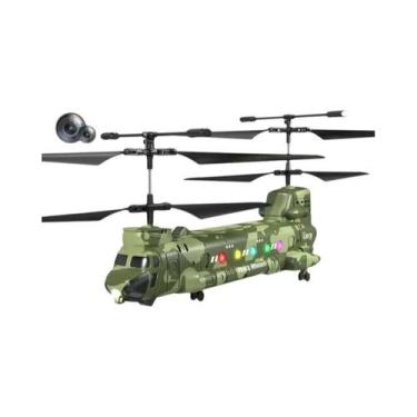 Imagem de Helicóptero RC HD 4CH Com Câmera, Controle Remoto 2.4G, Drone FPV Para